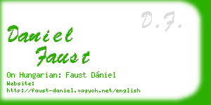 daniel faust business card